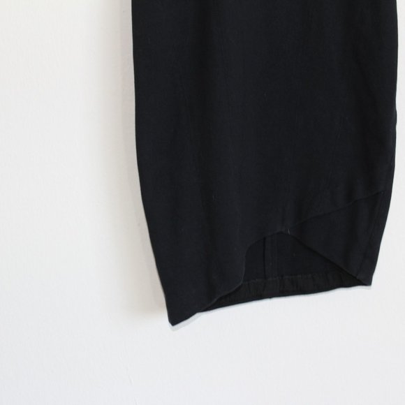 Helmut Lang Black Sheath Asymmetrical Dress - Picture 5 of 8